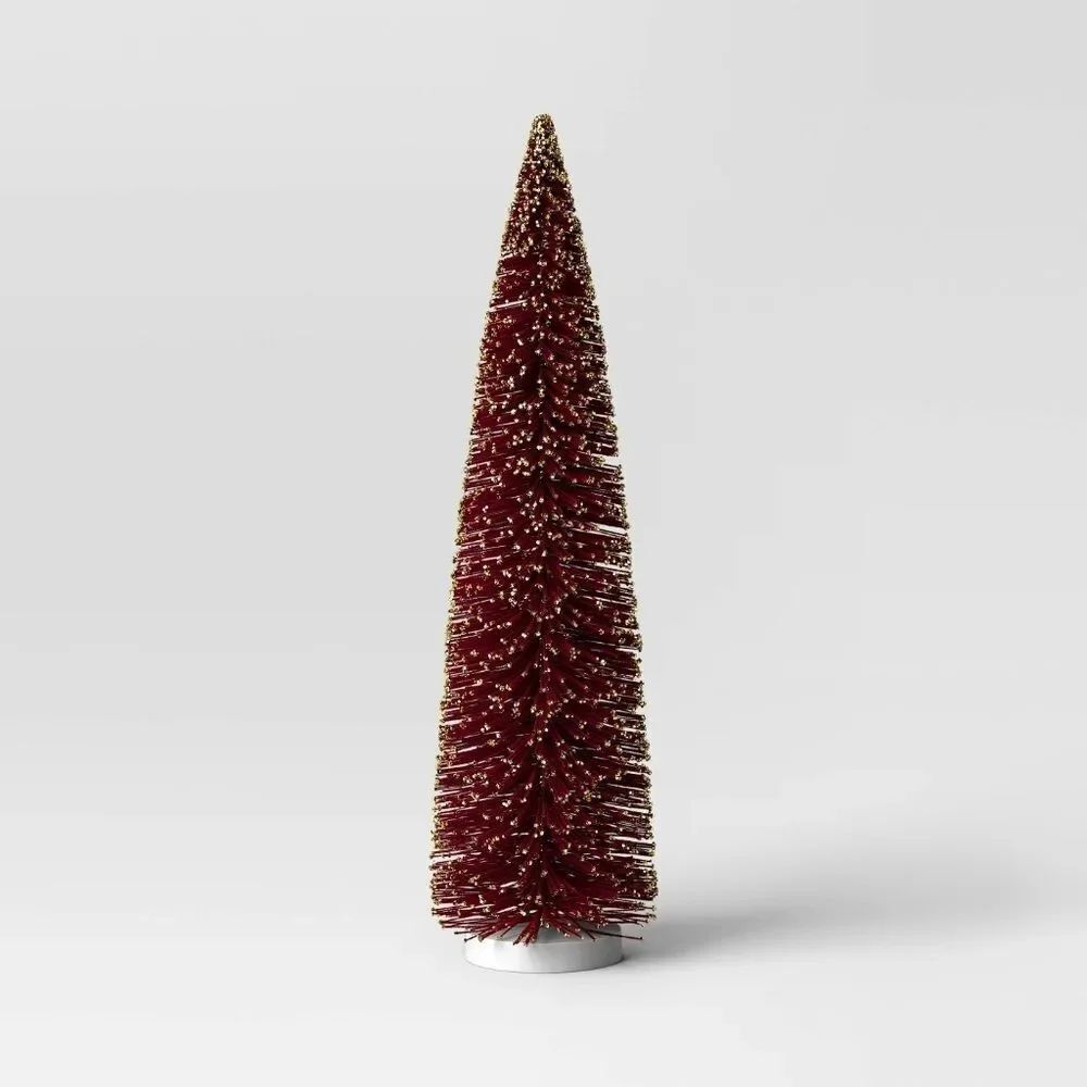 NWT Wondershop Target 2025 Large Christmas Bottle Brush Tree Sculpture 36"